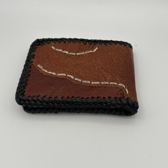 Oaxaca Handmade Real Leather & Crocodile Skin Bifold Wallet - Picture 2 of 7